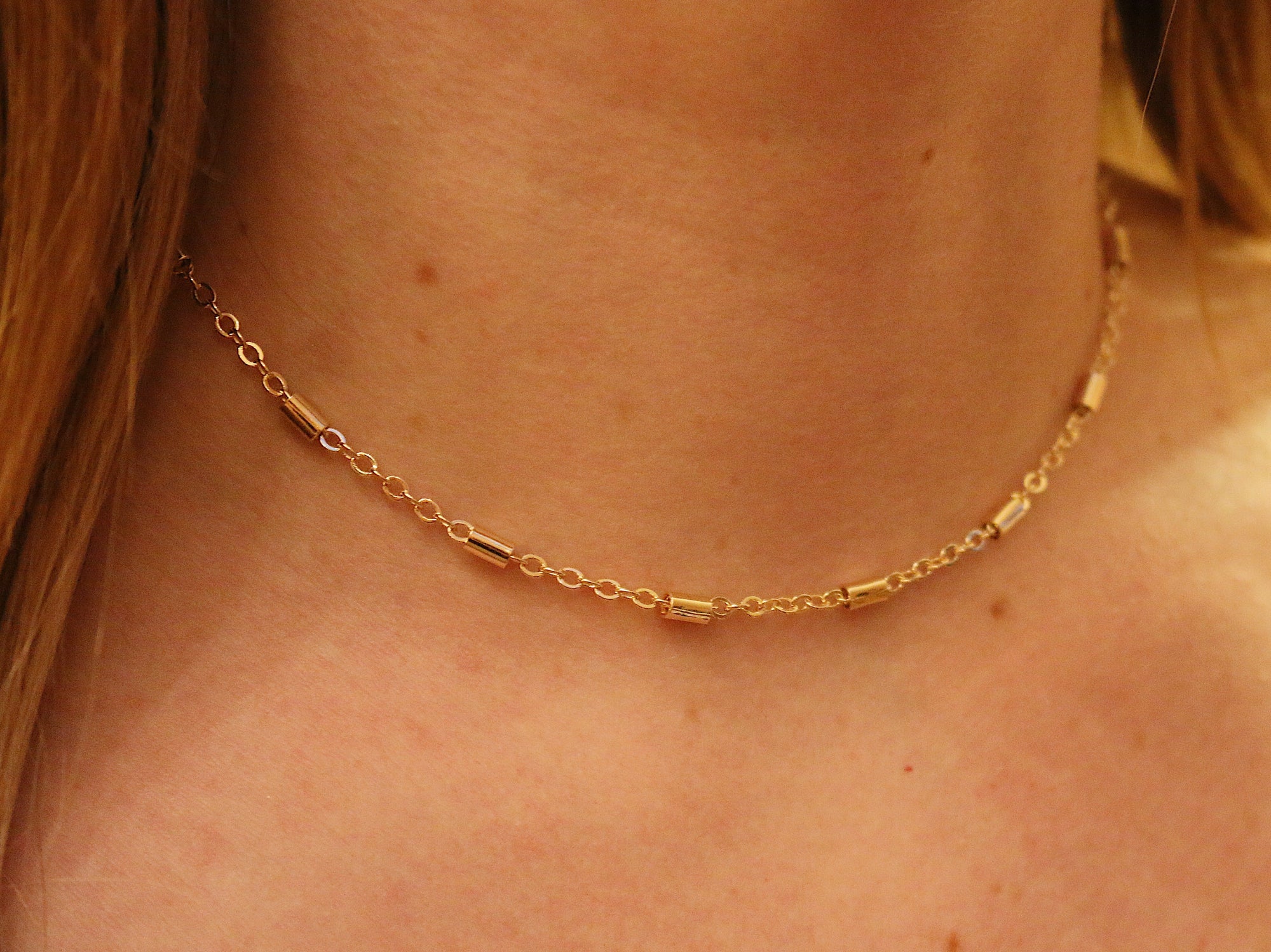 Barbara Gold Choker Necklace