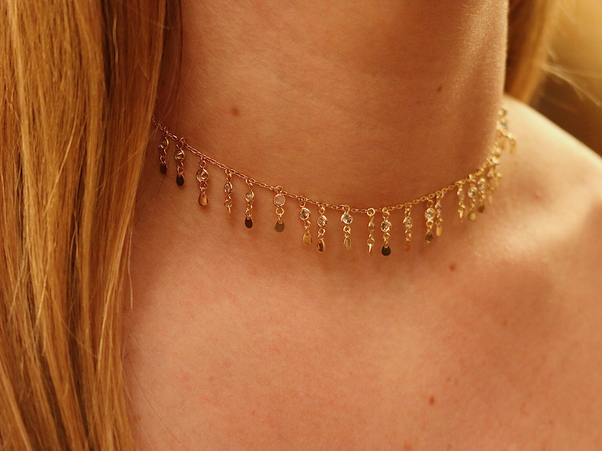 Emilia Gold Choker Necklace