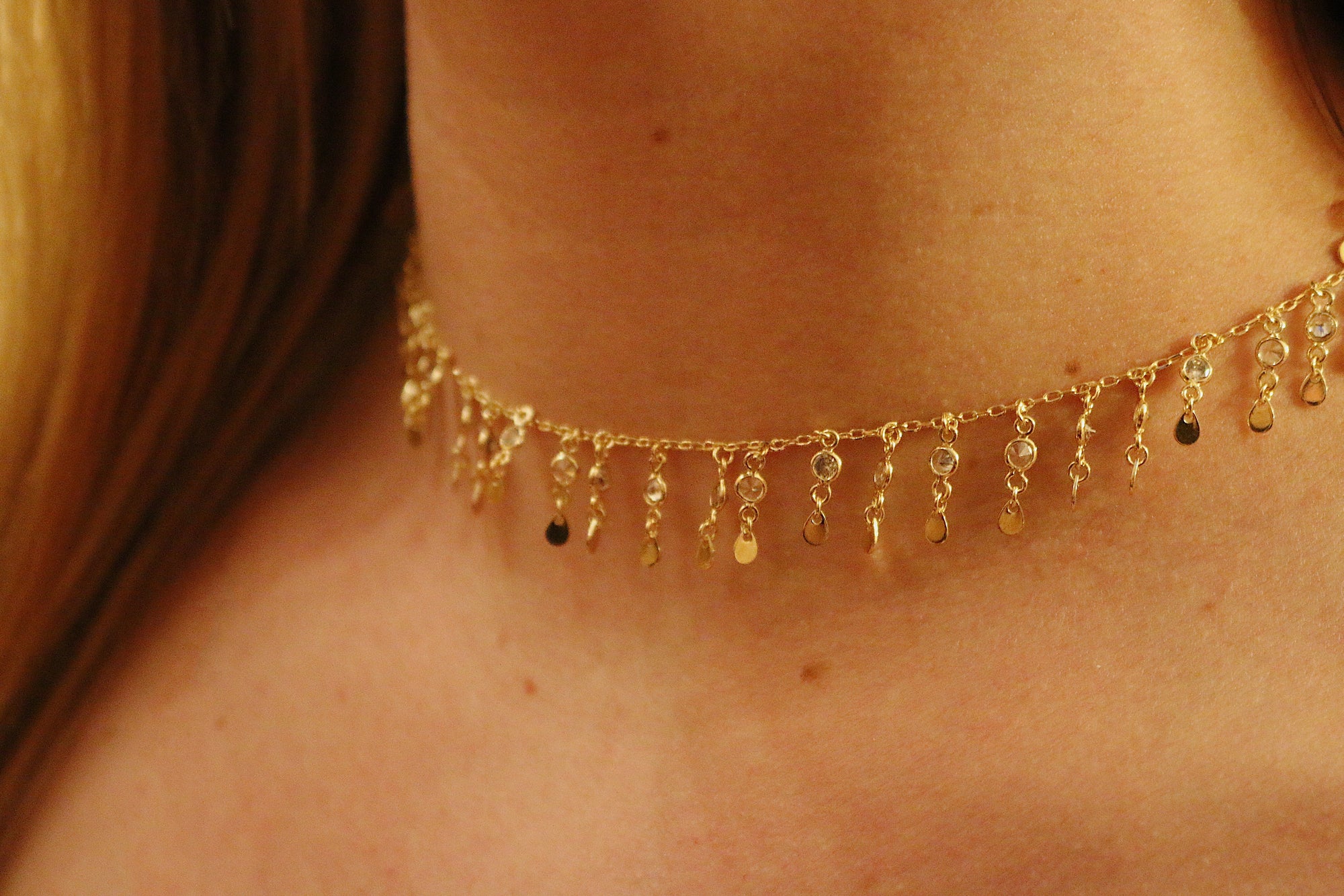 Emilia Gold Choker Necklace