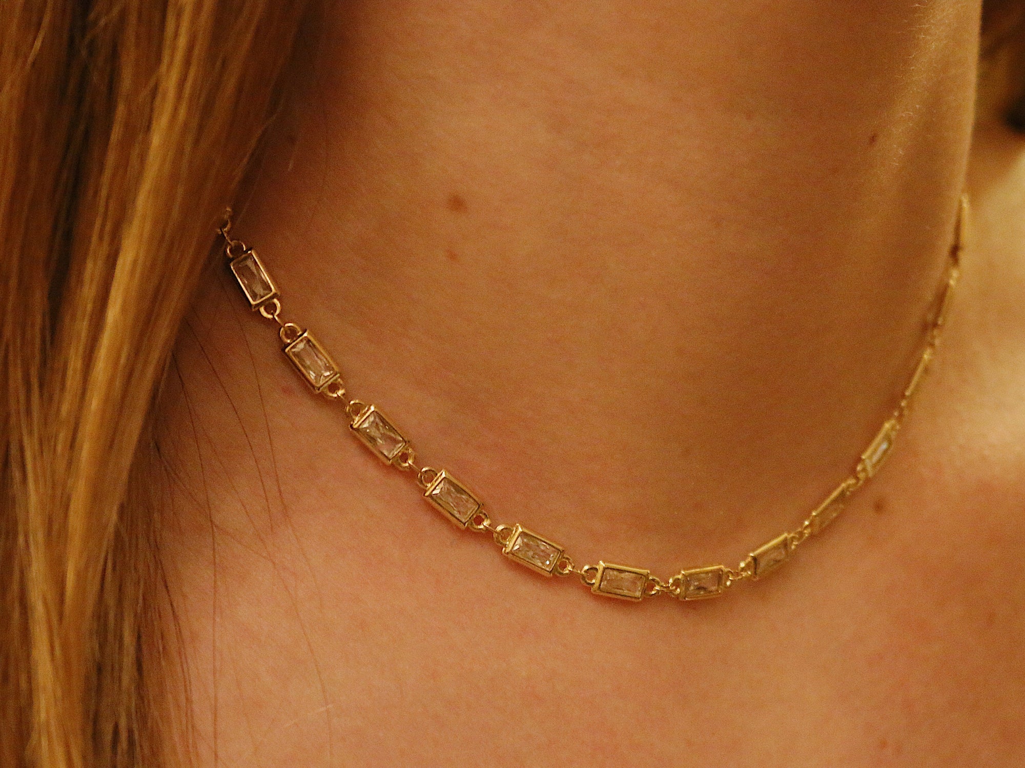 Kaitlin Gold Choker Necklace