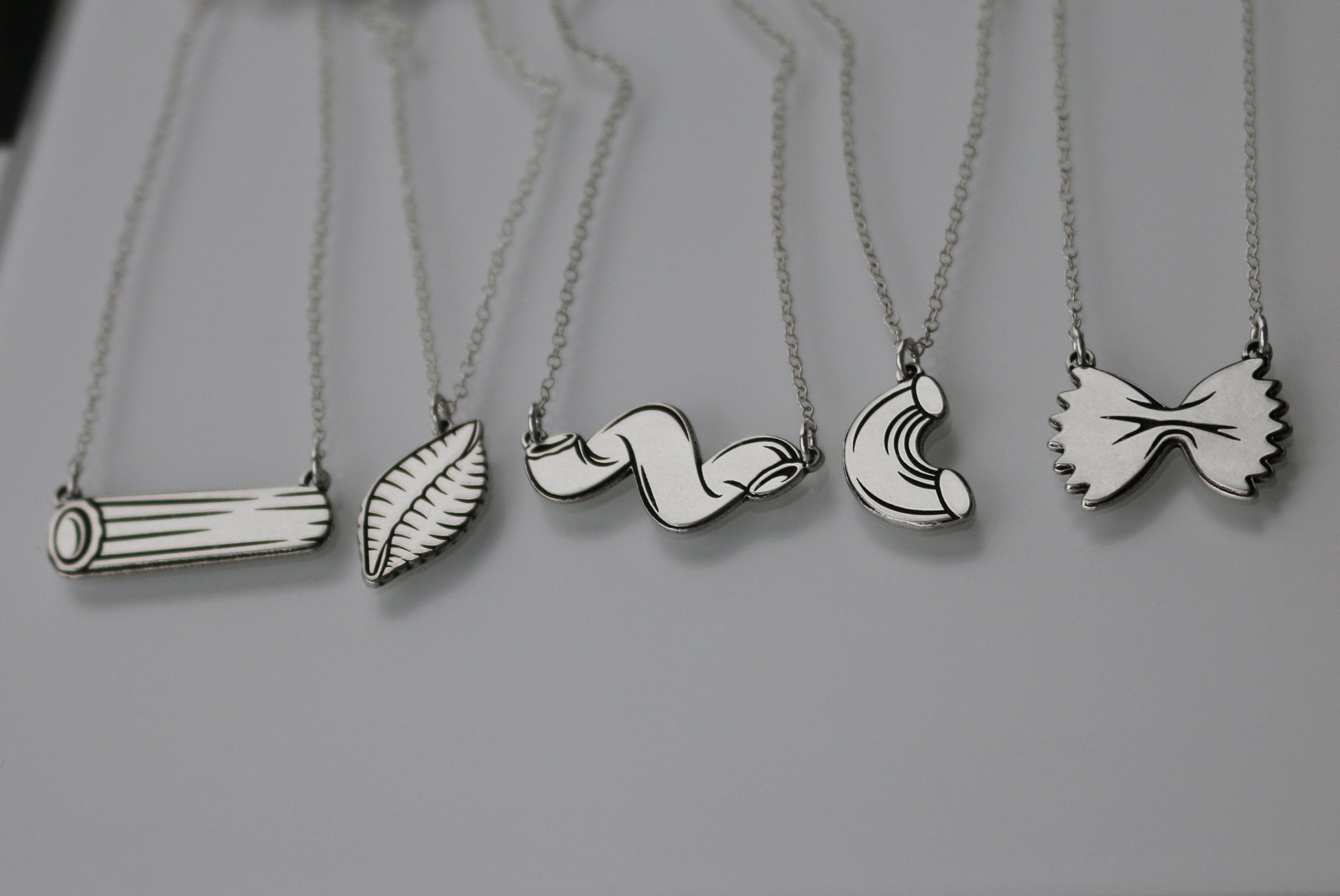 Shell Pasta Necklace - Sterling Silver