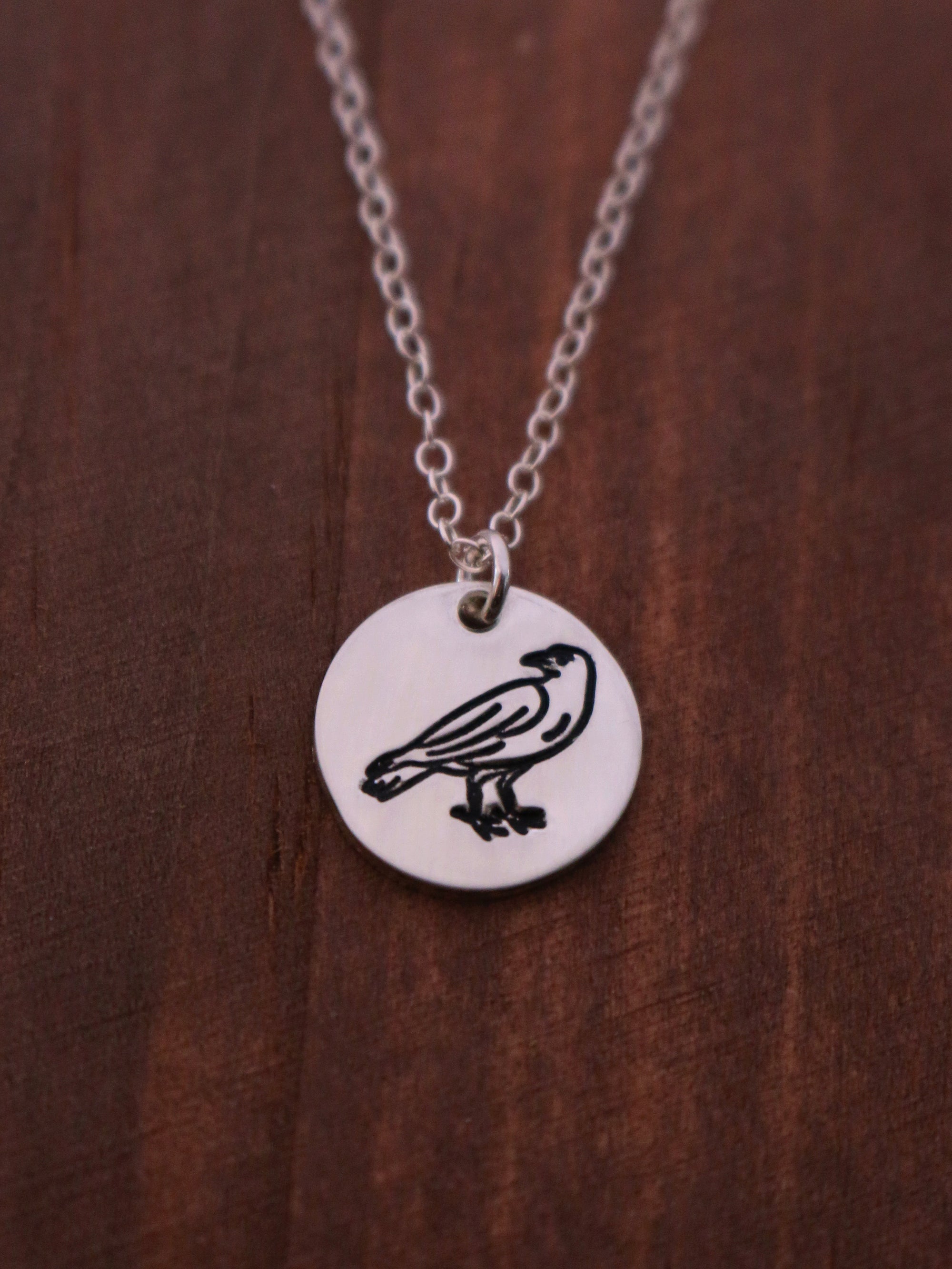 Raven Necklace - Sterling Silver