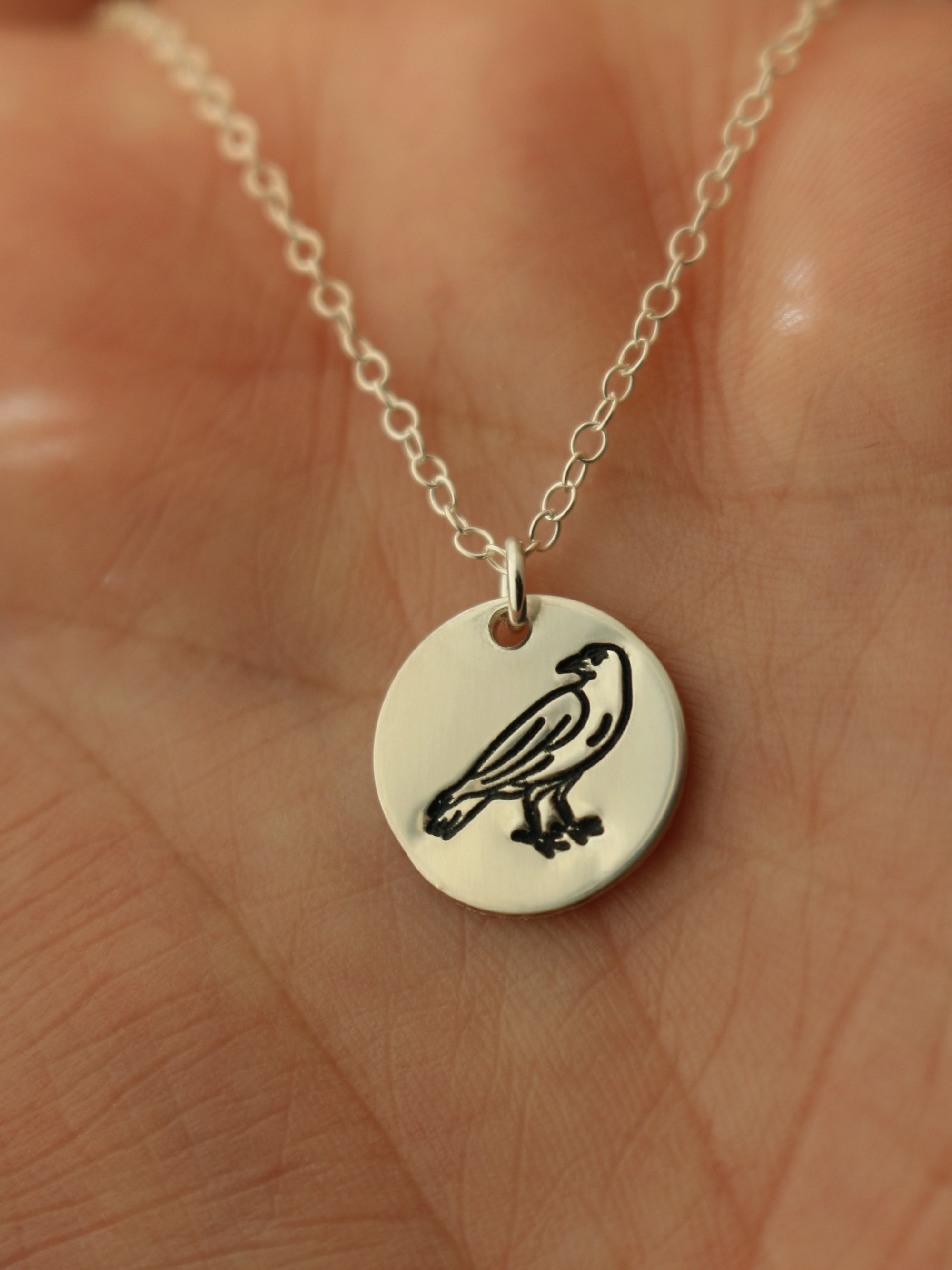 Raven Necklace - Sterling Silver