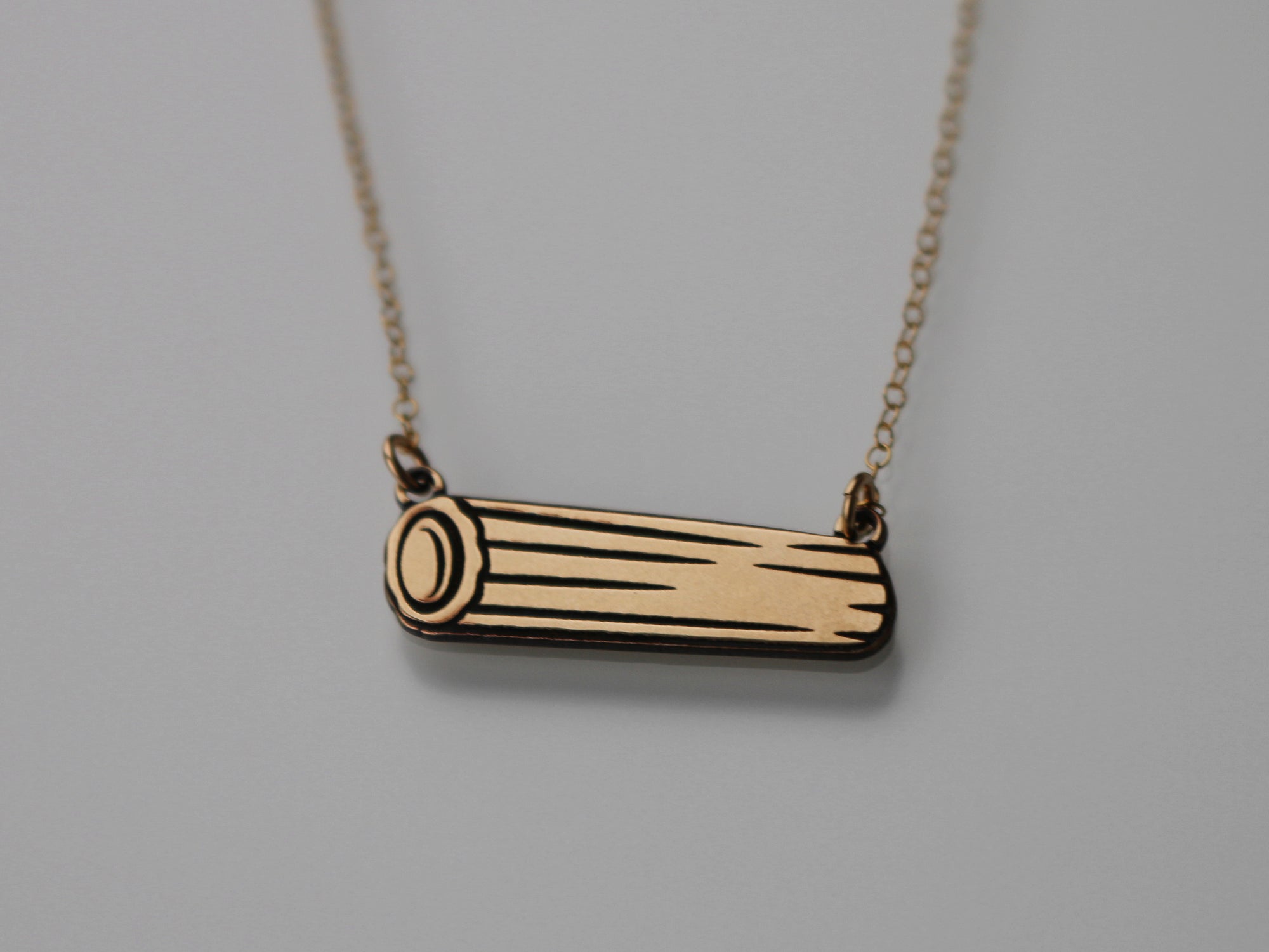 Rigatoni Pasta Necklace - Gold Filled