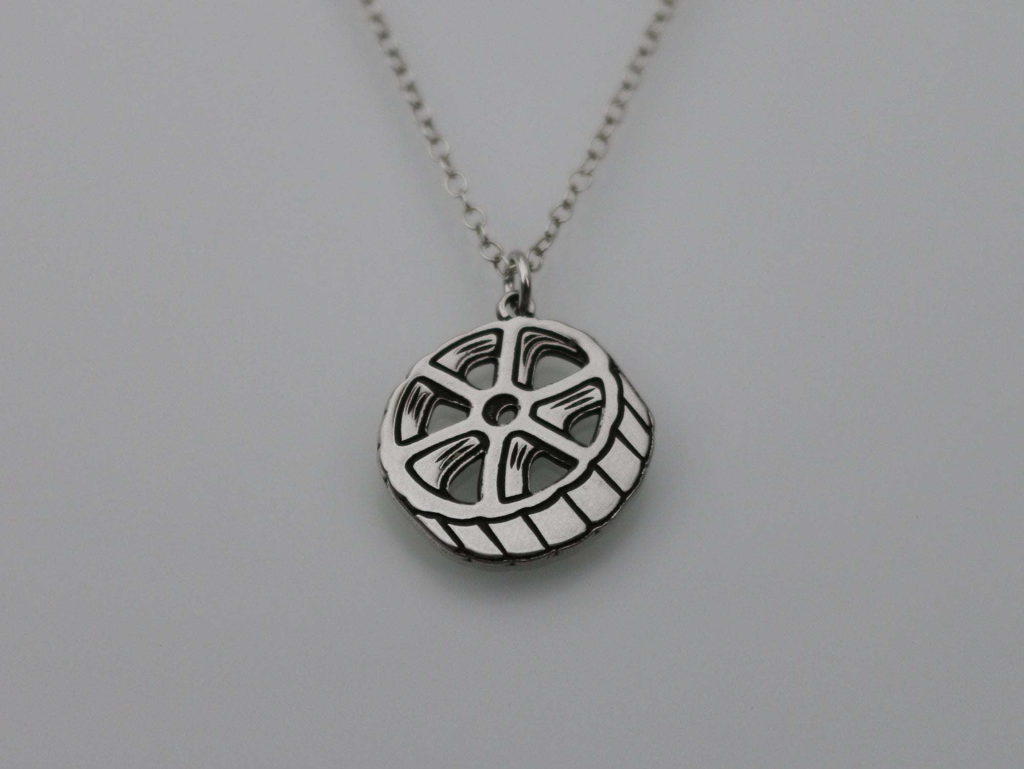 Rotelle Pasta Necklace - Sterling Silver