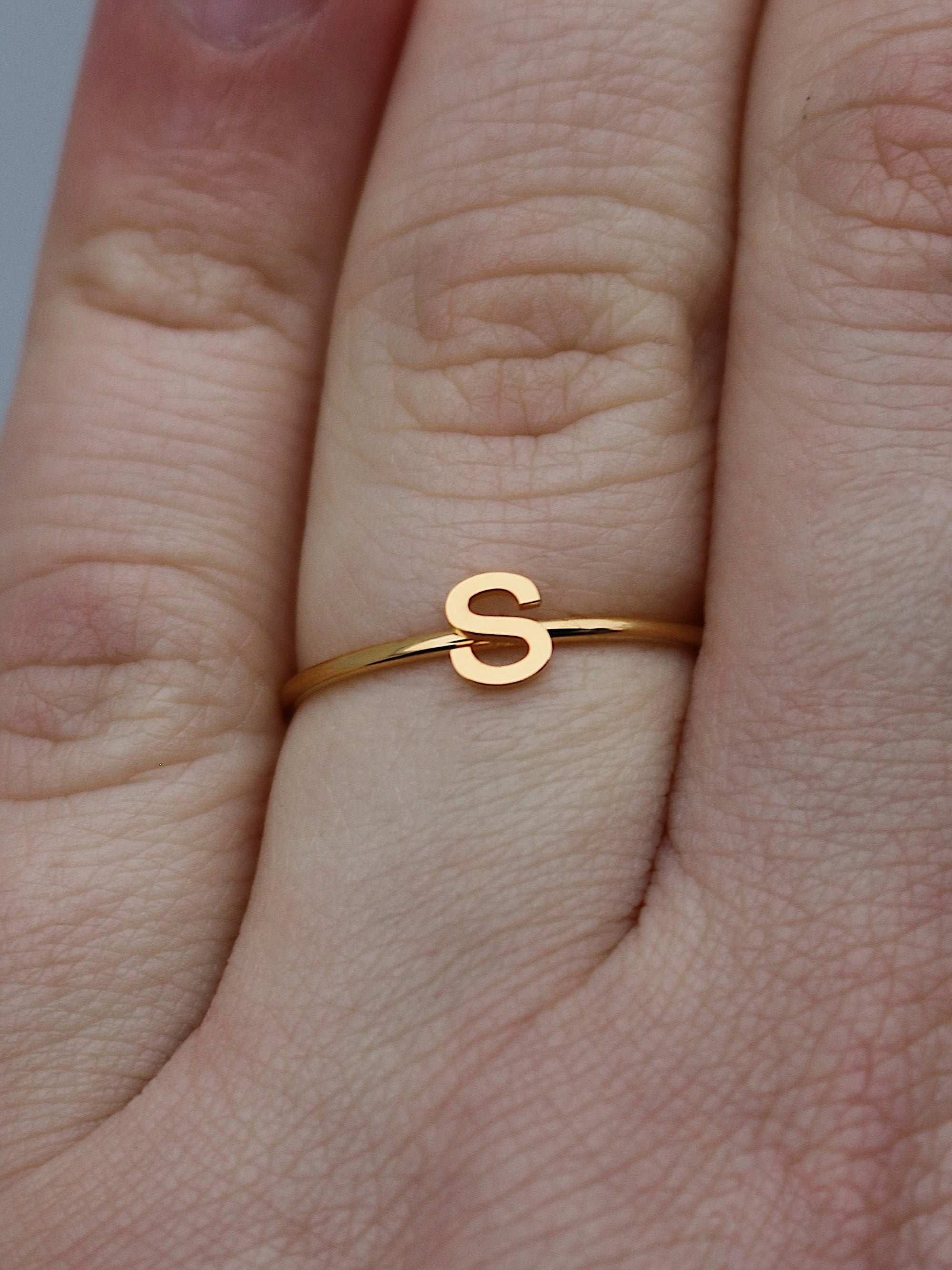 Adjustable Baby Letter Rings For Girl Birthday Gift Gothic Jewelry Old  English Word Stainless Steel Ring Gold Anel Masculino - Rings - AliExpress