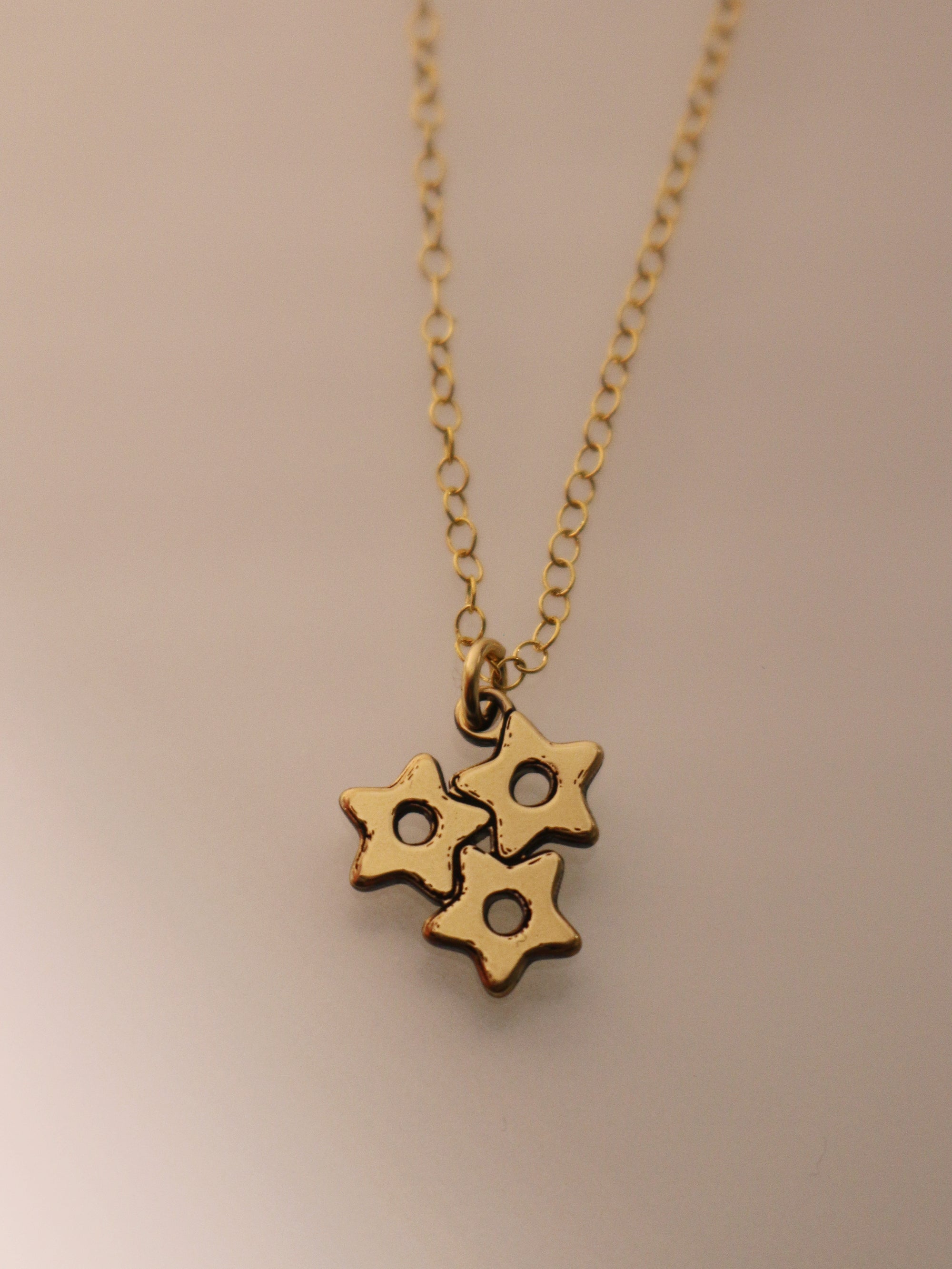 Star Pastina Pasta Necklace - Gold Filled