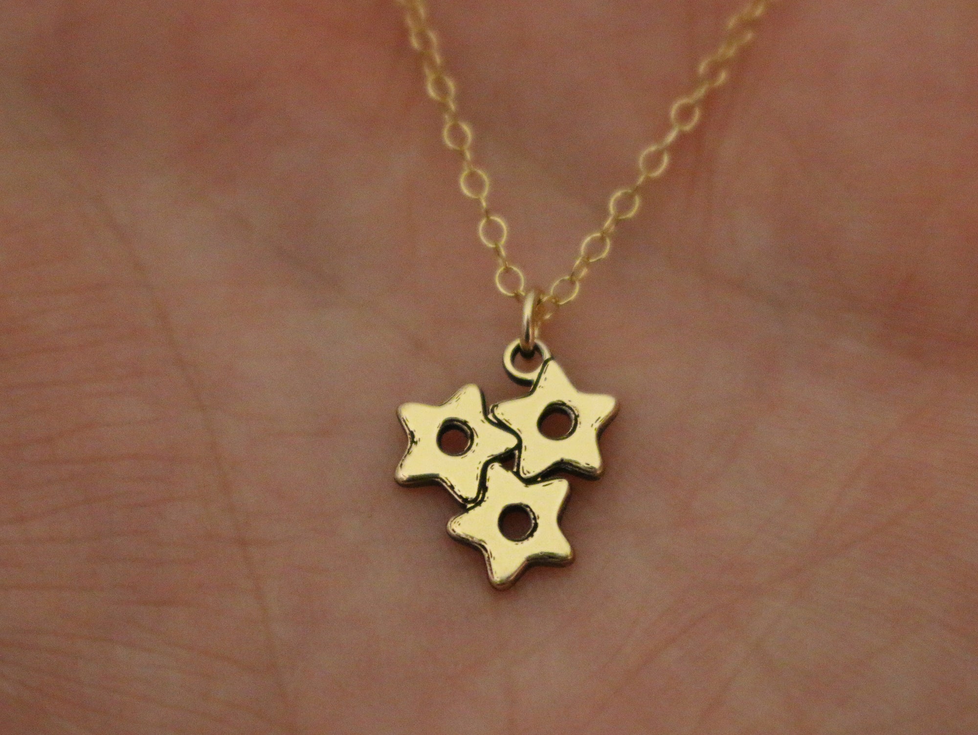 Star Pastina Pasta Necklace - Gold Filled