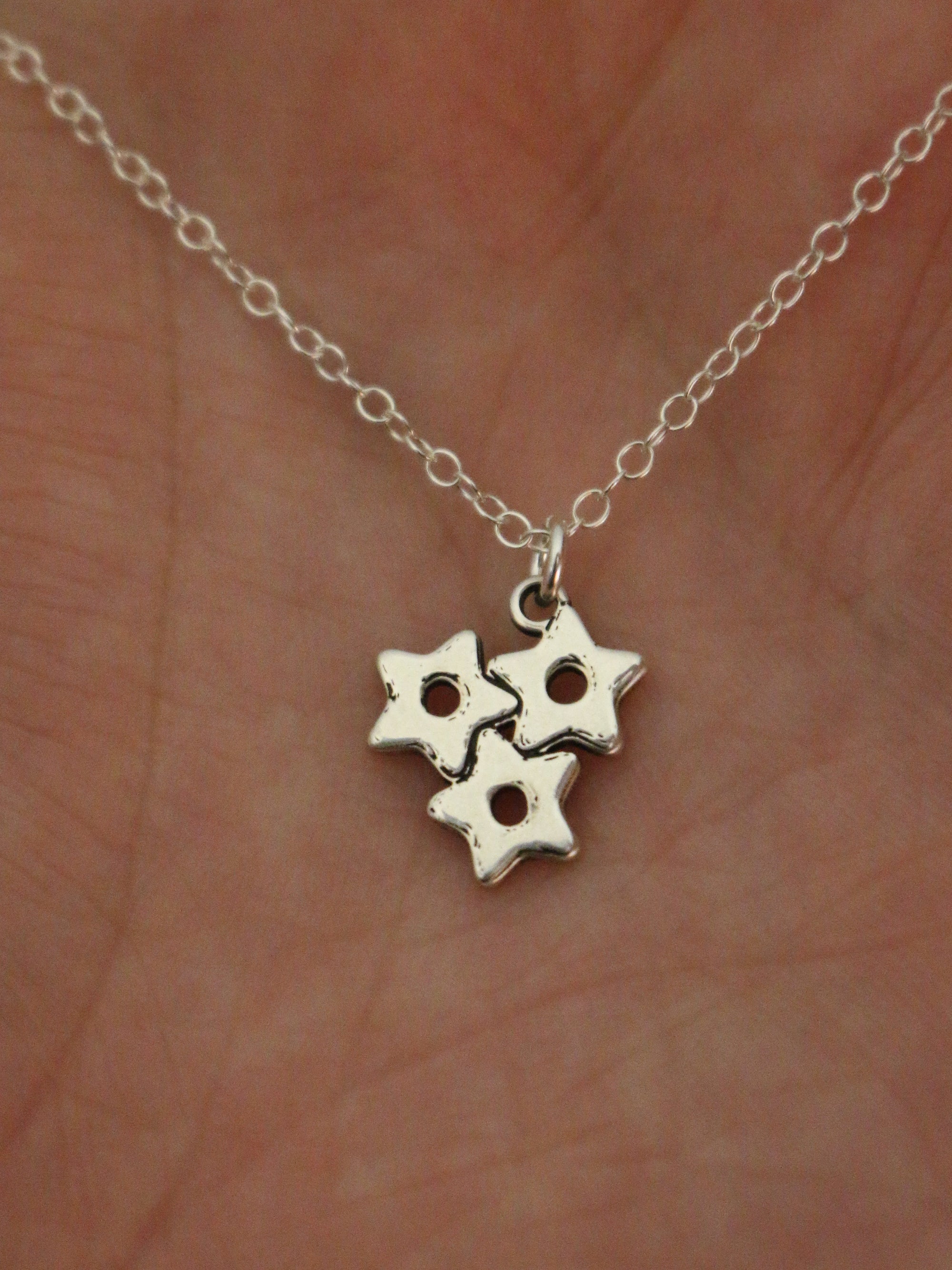 Star Pastina Pasta Necklace - Sterling Silver