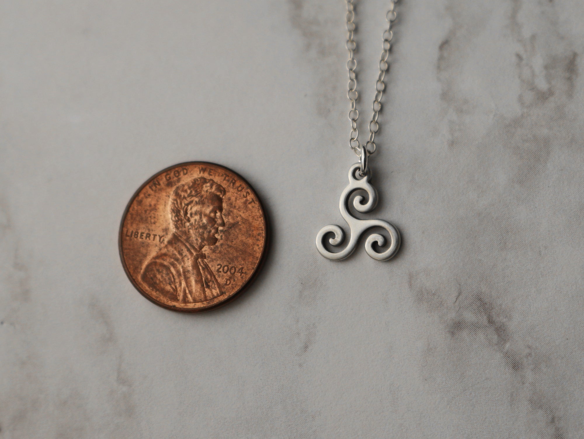 Triskele Necklace - Sterling Silver