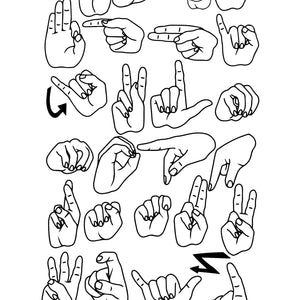 ASL I Love You Custom Name Tassel Keychain | American Sign Language Gift | ASL Fingerspelling | ASL Love Hand | Finger Alphabet | Interpret
