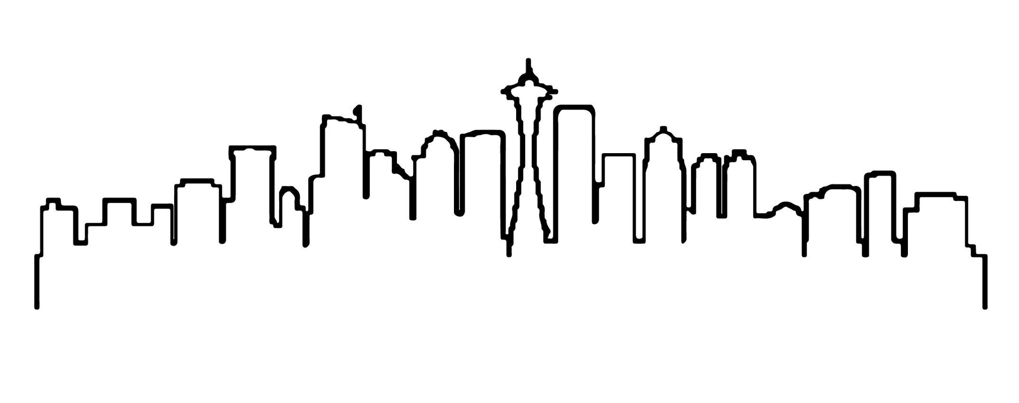 Seattle Washington Skyline Minimalist Stacking Ring | Seattle Cityscape Ring | Dainty Silver Ring | Long Distance WA | Seattle Jewelry