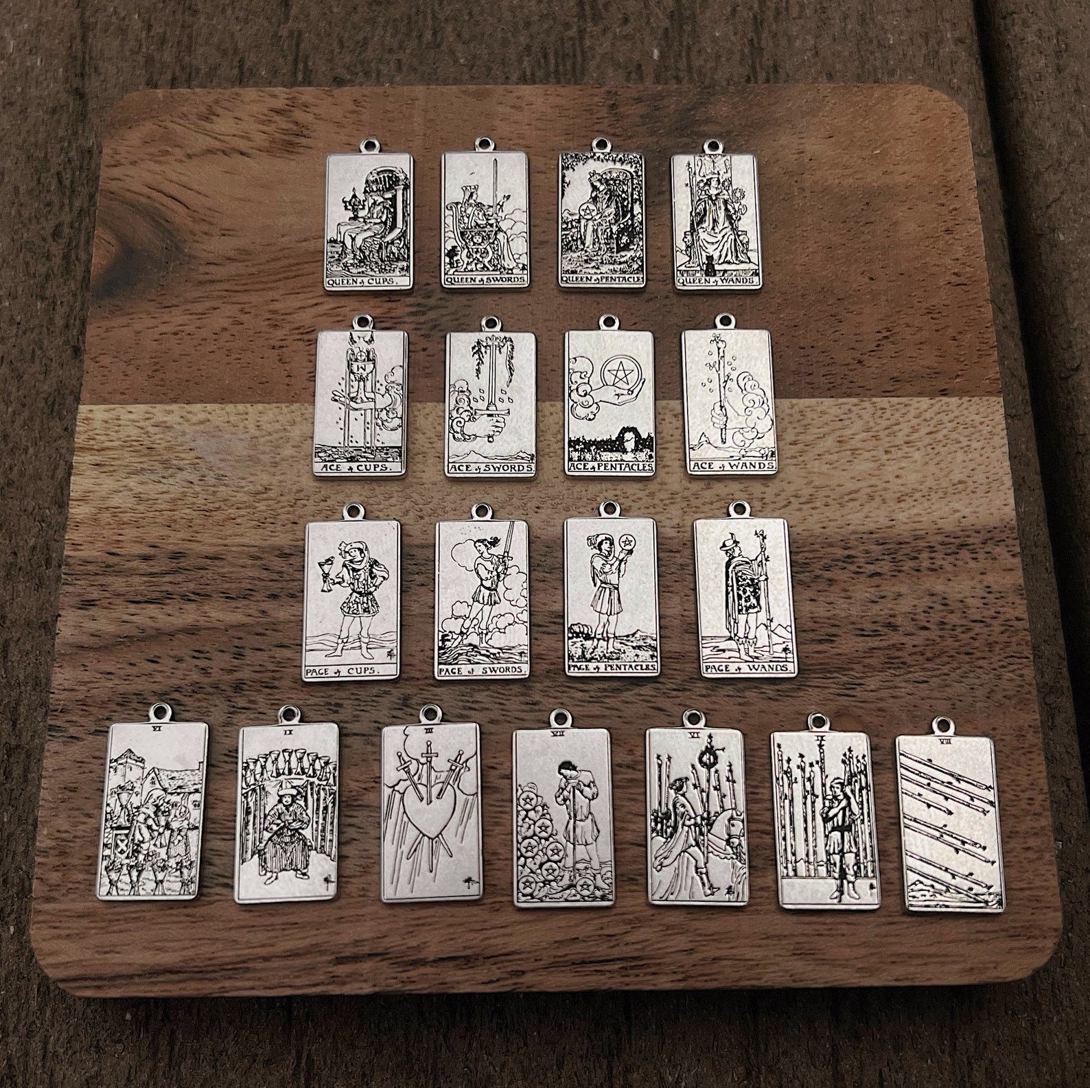 MYSTERY/RANDOM Tarot Card Tarot Card Necklace - Sterling Silver