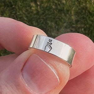 Korean Finger Heart Minimalist Stacking Ring | I Love You Promise Ring | Best Friend BFFs | KPop Hallyu Finger Heart | Y2k Kawaii Jewelry