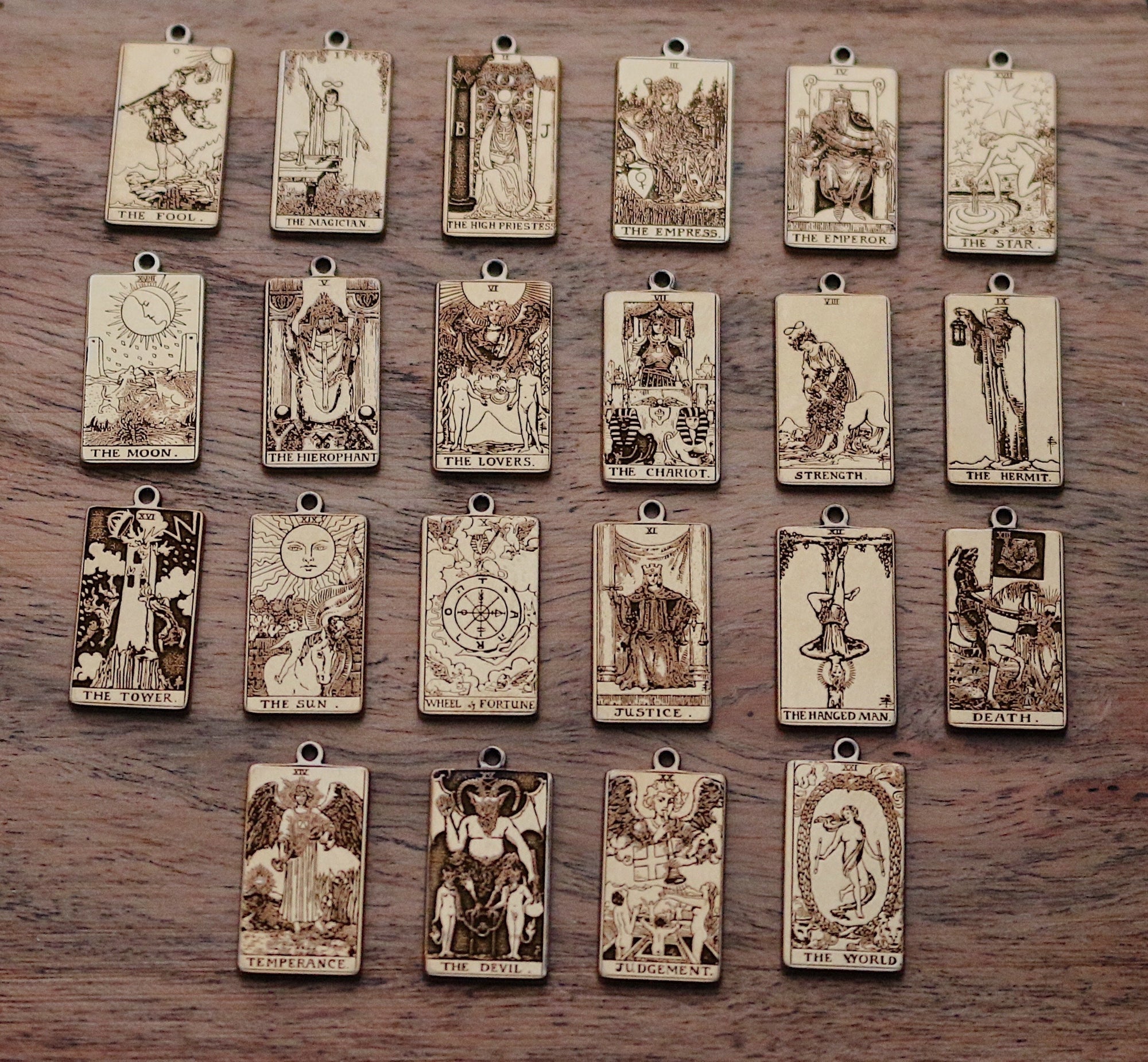 22 CARDS: Dainty Tarot Card Gold Filled Dangle Earring | Best Friend Birthday Gift | Tarot Card Earrings | Celestial Mystic Jewelry