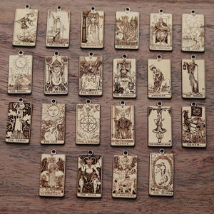 22 CARDS: Dainty Tarot Card Gold Filled Dangle Earrings | Best Friend Gift | Statement Earrings | Tarot Card Earrings | Mystic Jewelry