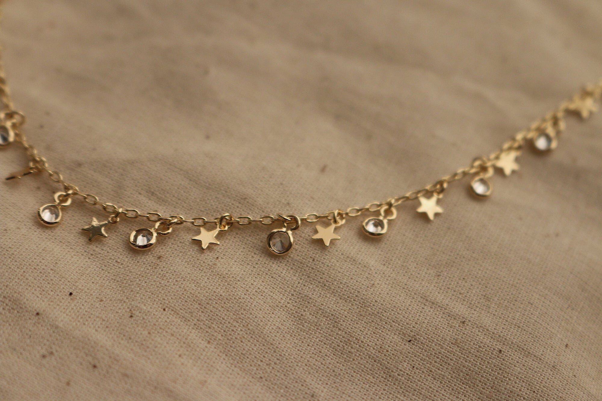 Gold Stars Necklace Stars Choker Gold Necklace Gold Dainty 