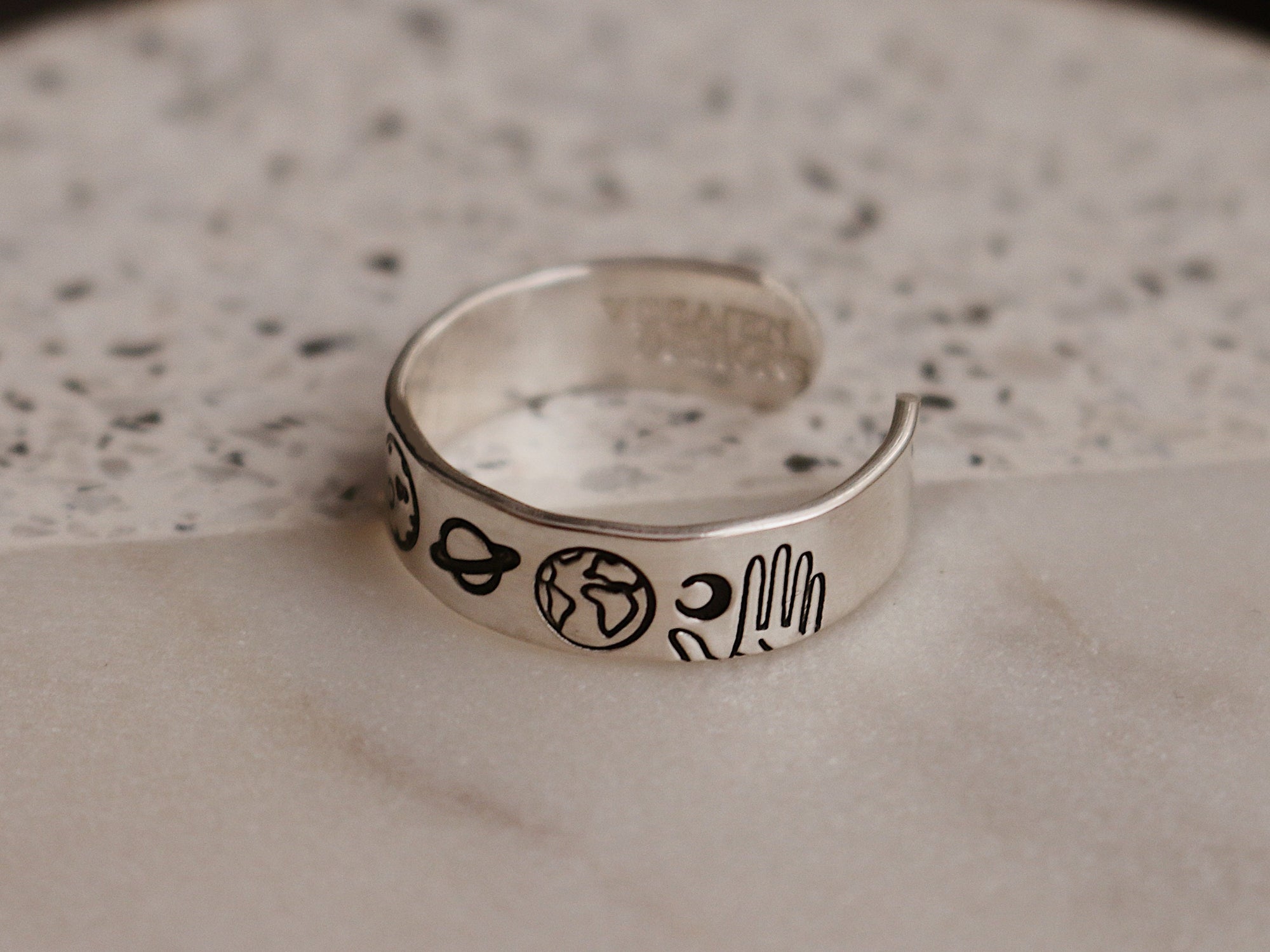 Solar System Ring | Planets Jewelry | Sun and Moon Ring | Best Friend Birthday Gift | Space Lover Jewelry | Celestial Ring | Astronomical