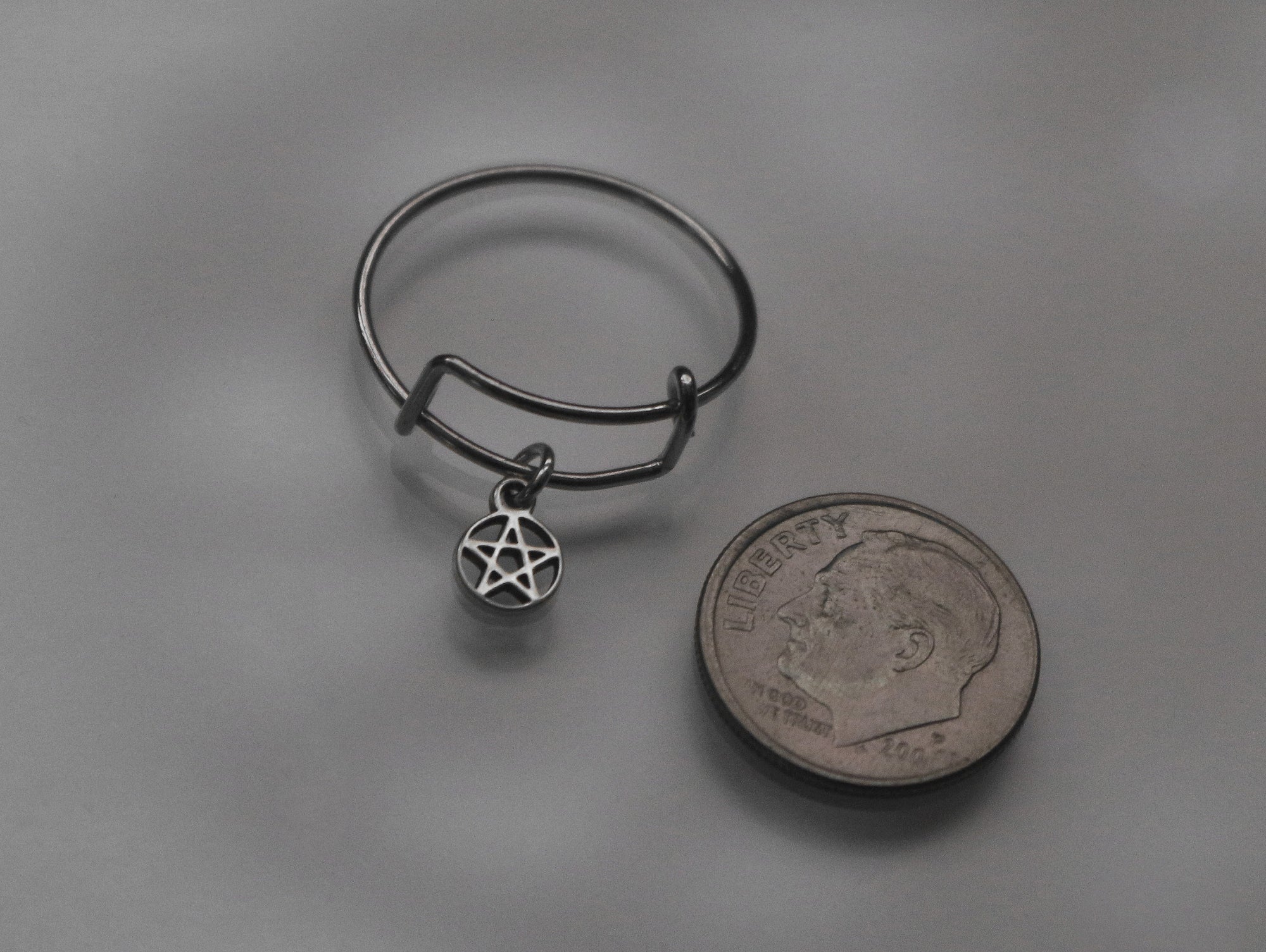 Pentacle Dangle Ring | Best Friend Gift | Witch Jewelry | Mystic Pagan Jewelry | Wiccan Necklace | Witchcore Jewelry | Occult Ring
