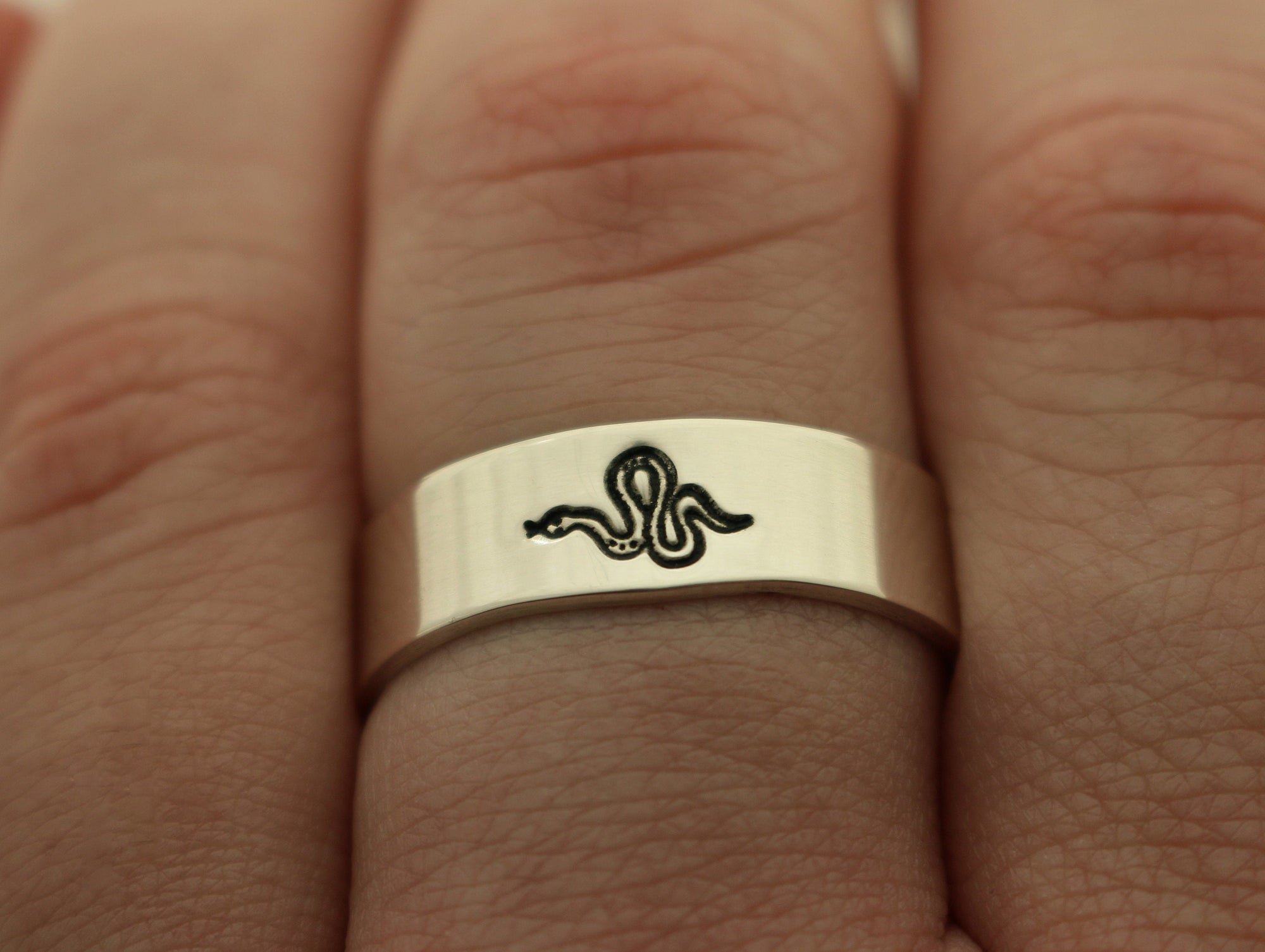 Magic Snake Stacking Ring | Goth Ring | Best Friend Birthday Gift | Dainty Silver Witch Ring | Witchcraft Jewelry | Mystical Snake Jewelry