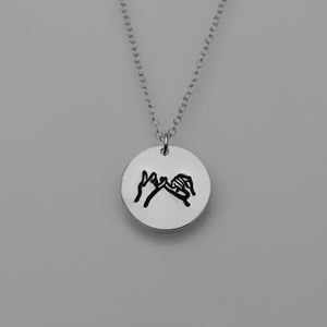 Pinky Swear Silver Charm Necklace | Pinky Promise Necklace | Best Friend Birthday Gift Necklace | Everyday Dainty Silver Necklace | Promises
